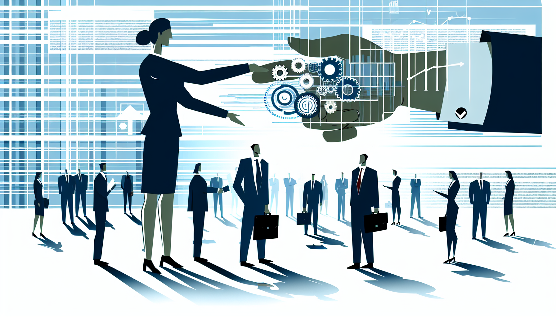 Professional illustration for: Technology and Pharmacy: Embracing Automation in Tech Jobs